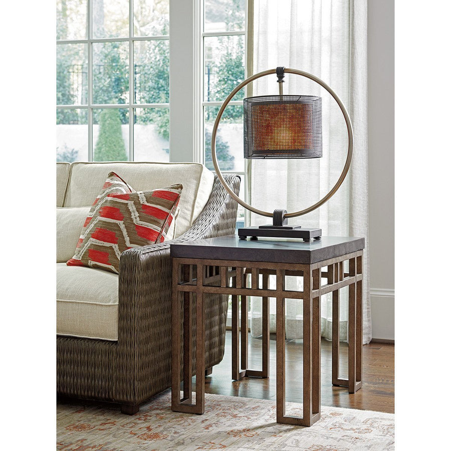 Tommy Bahama Cypress Point Montera Travertine End Table