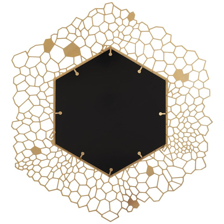 Phillips Collection Honeycomb Hexagon Brass Mirror