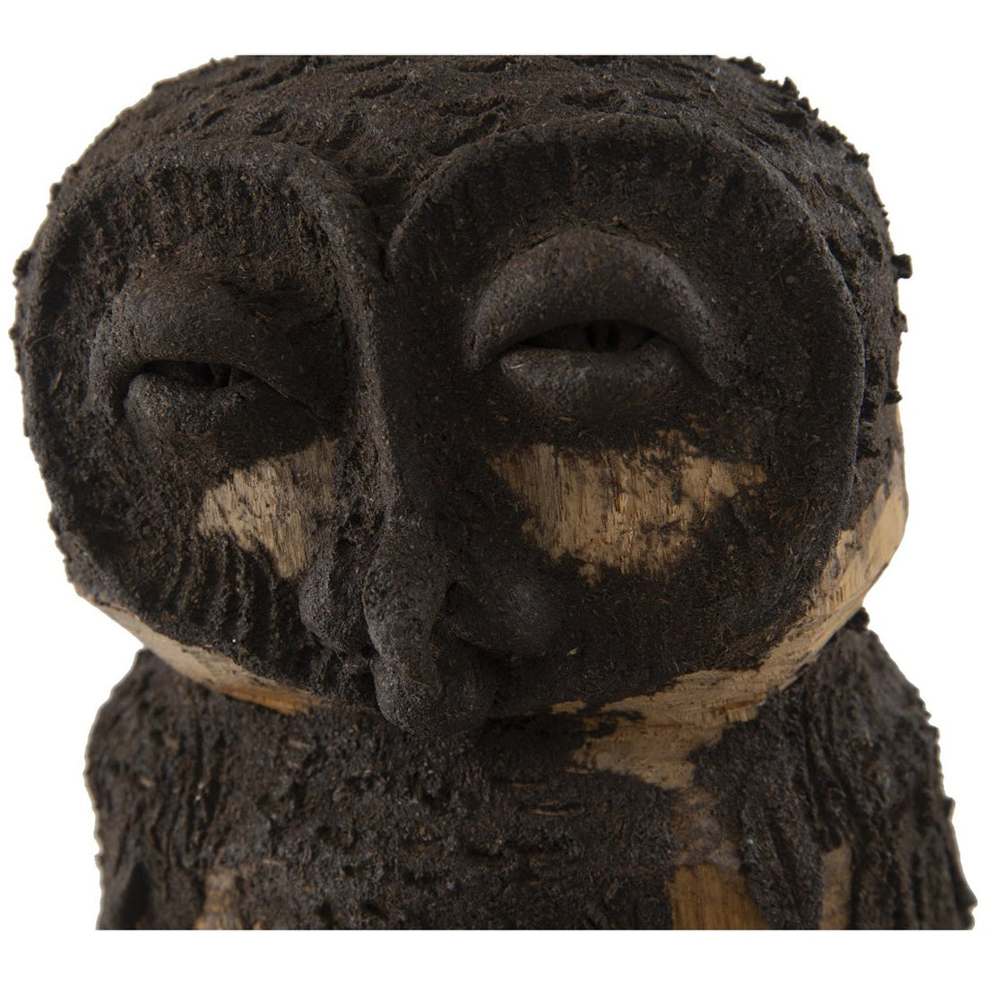 Phillips Collection Carved Girl Owl Sculpture