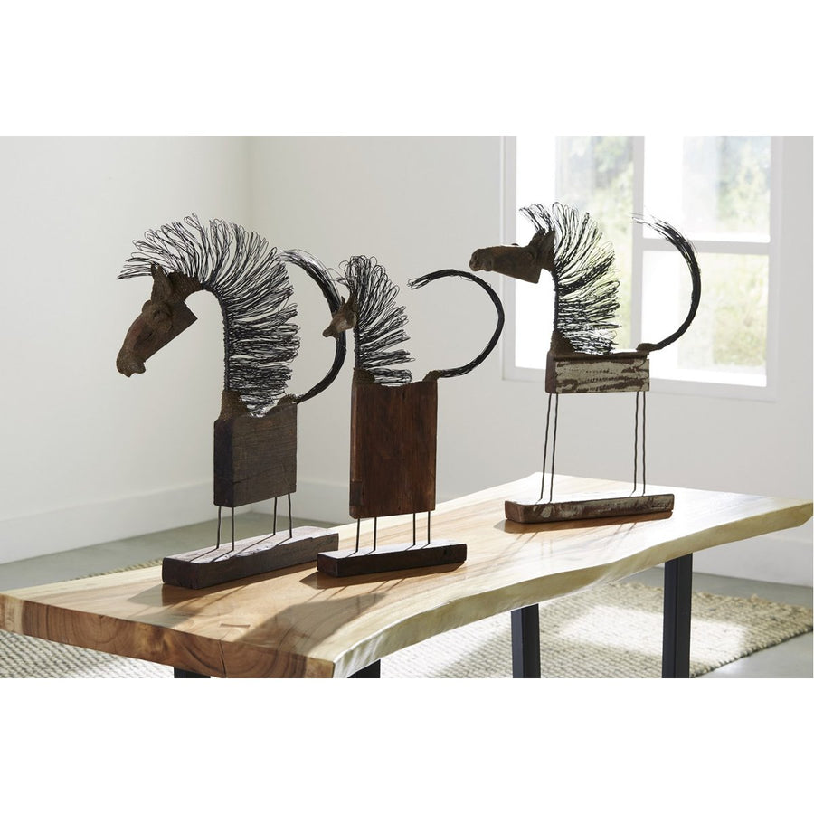 Phillips Collection Medium-Body Wire Horse Sculpture