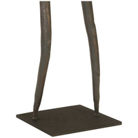Phillips Collection Abstract Figure Sculpture on Metal Base, Arm Up