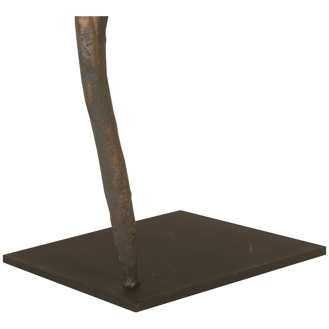 Phillips Collection Abstract Figure Sculpture on Metal Base, Leg Folded