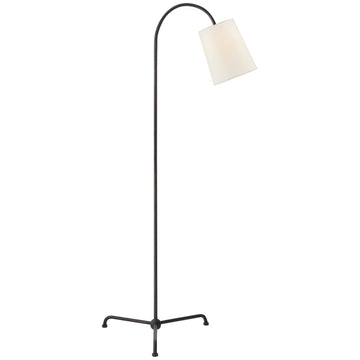 Visual Comfort Mia Floor Lamp with Linen Shade