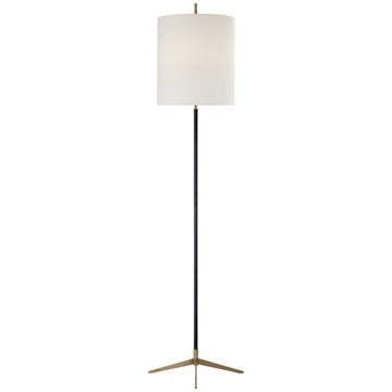 Visual Comfort Caron Floor Lamp with Linen Shade