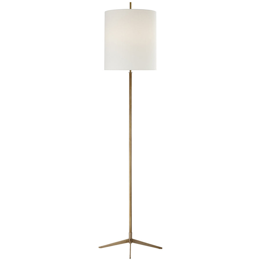 Visual Comfort Caron Floor Lamp with Linen Shade