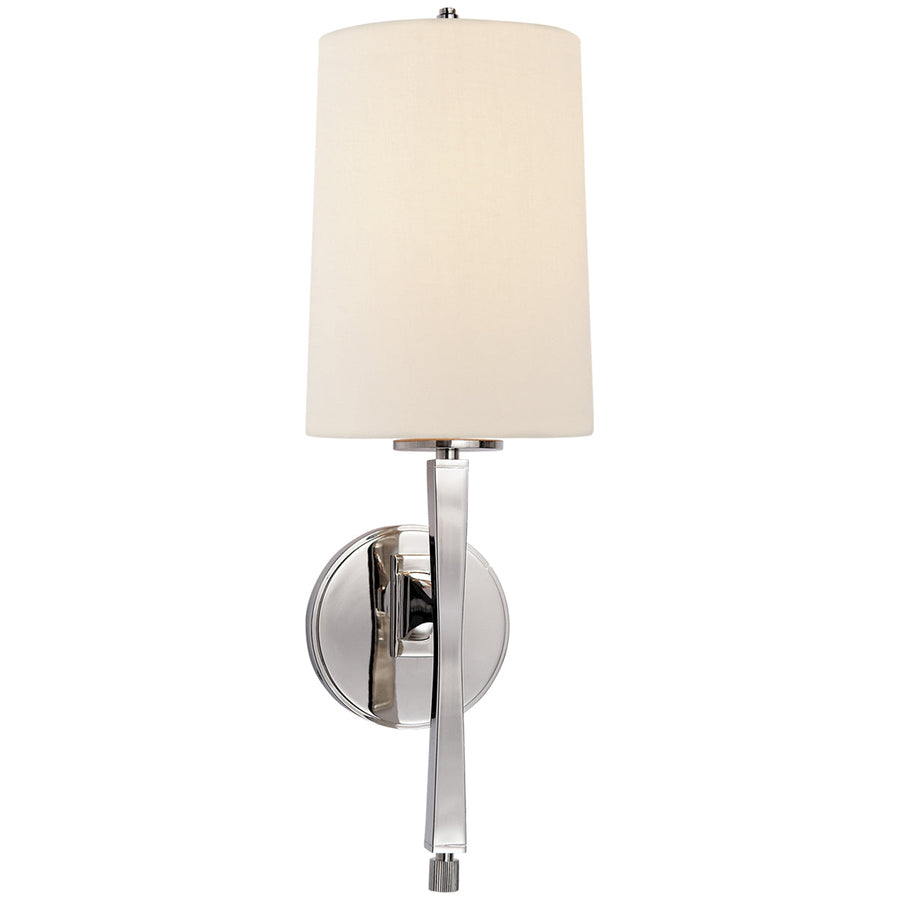 Visual Comfort Edie Sconce with Linen Shade