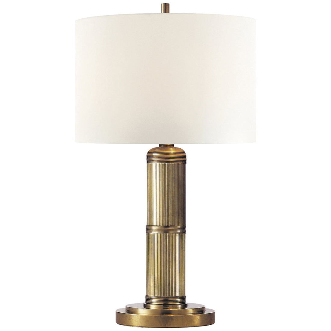 Visual Comfort Longacre Small Table Lamp with Linen Shade