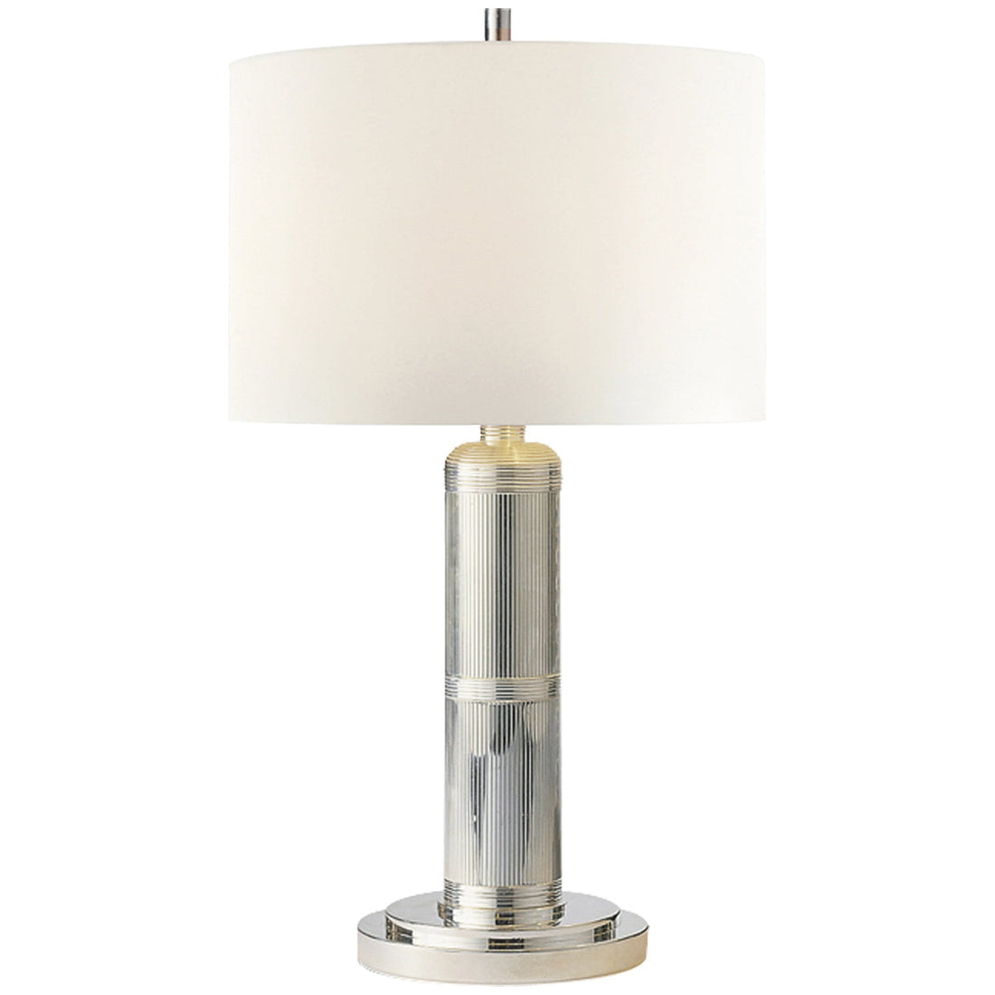 Visual Comfort Longacre Small Table Lamp with Linen Shade