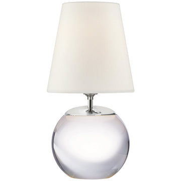 Visual Comfort Terri Round Accent Lamp in Crystal