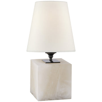 Visual Comfort Terri Cube Accent Lamp in Alabaster