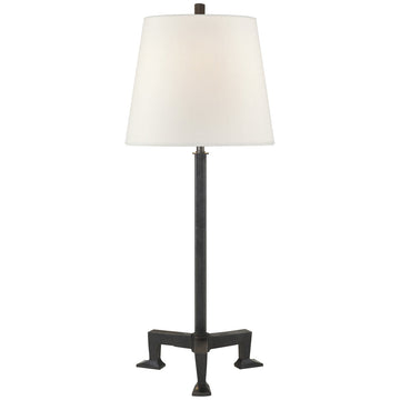 Visual Comfort Parish Buffet Lamp with Linen Shade