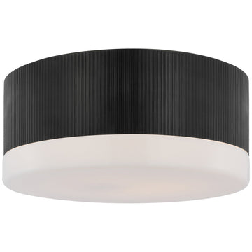 Visual Comfort Ace 17-Inch Flush Mount with White Glass