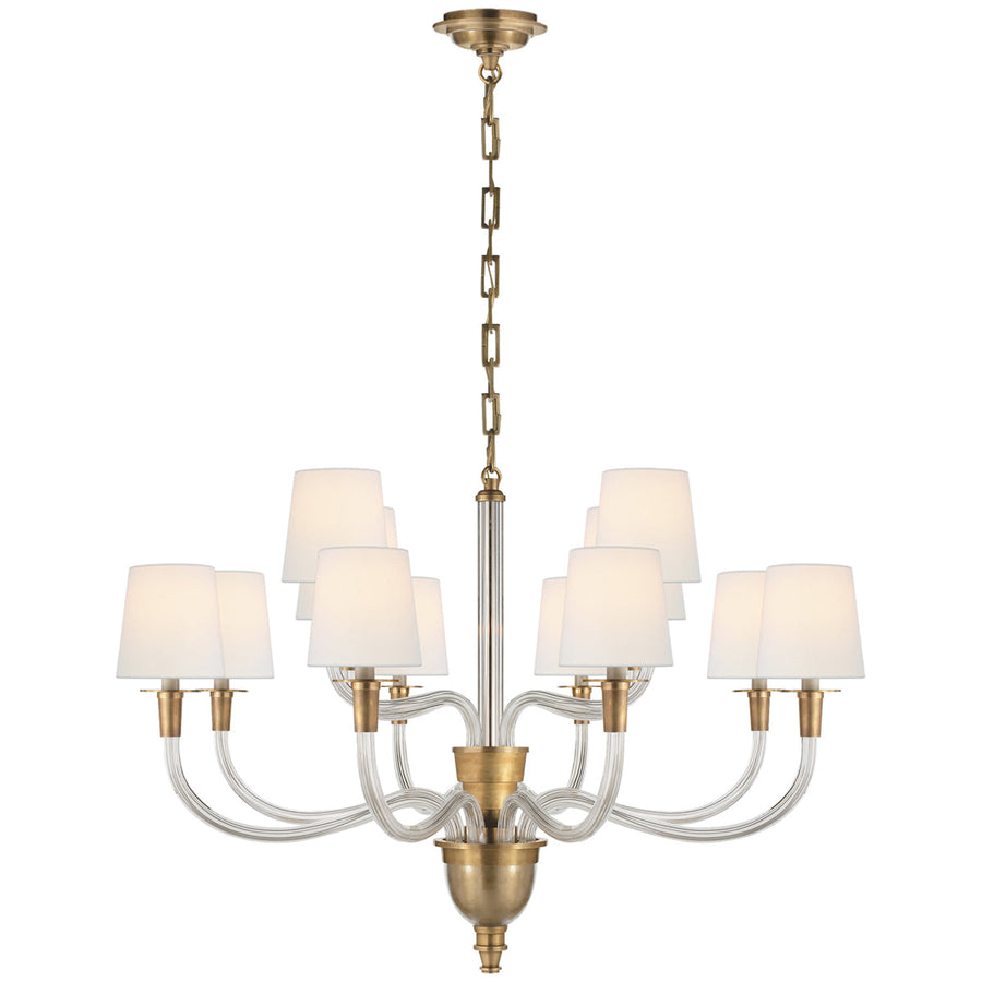 Visual Comfort Vivian Large Two-Tier Chandelier