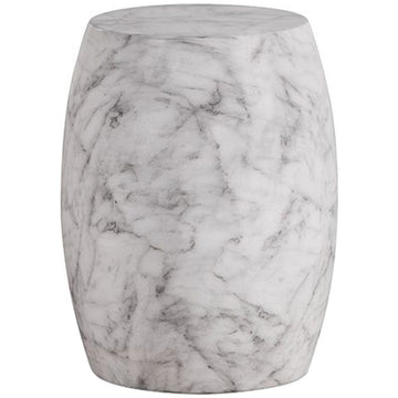 Lillian August Java White Outdoor Accent Table