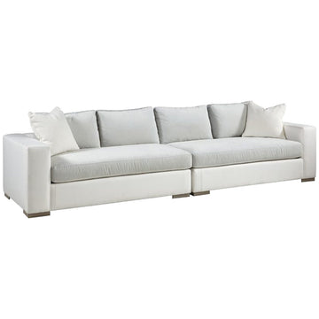 Lillian August Corso Two-Piece Sofa Sectional with Box Back