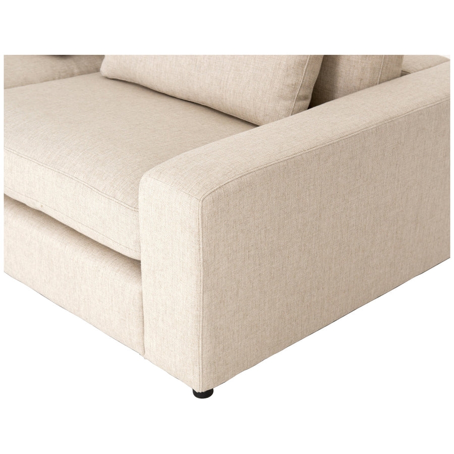 Four Hands Atelier Bloor 4-Piece Sectional with Ottoman - Natural