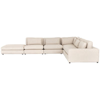 Four Hands Atelier Bloor 5-Piece Natural Sectional with Ottoman