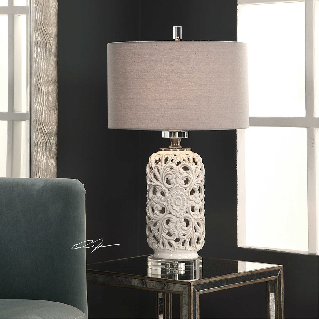 Uttermost Dahlina Ceramic Table Lamp