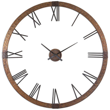 Uttermost Amarion 60-Inch Copper Wall Clock