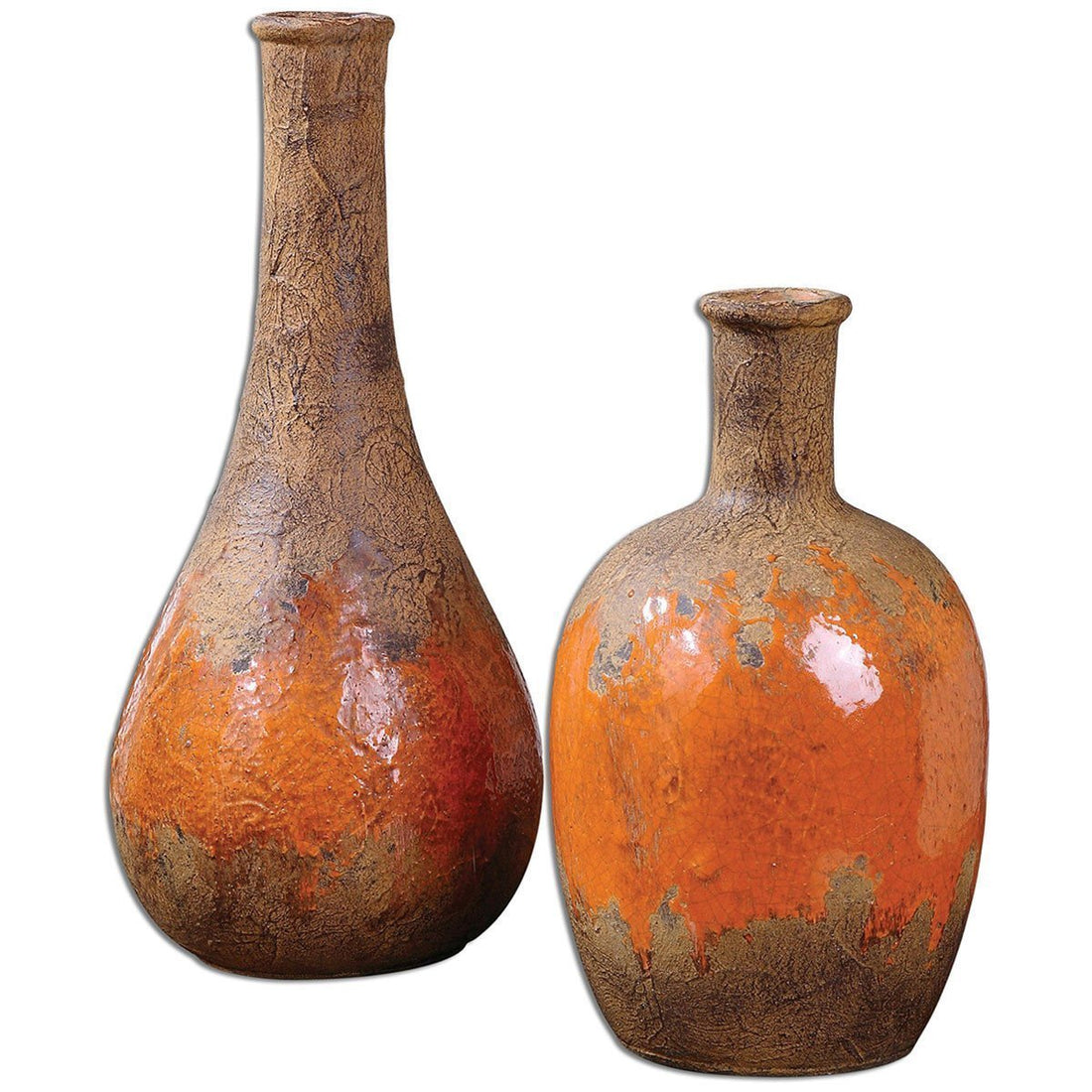 Uttermost Kadam Ceramic Vases, 2-Piece Set