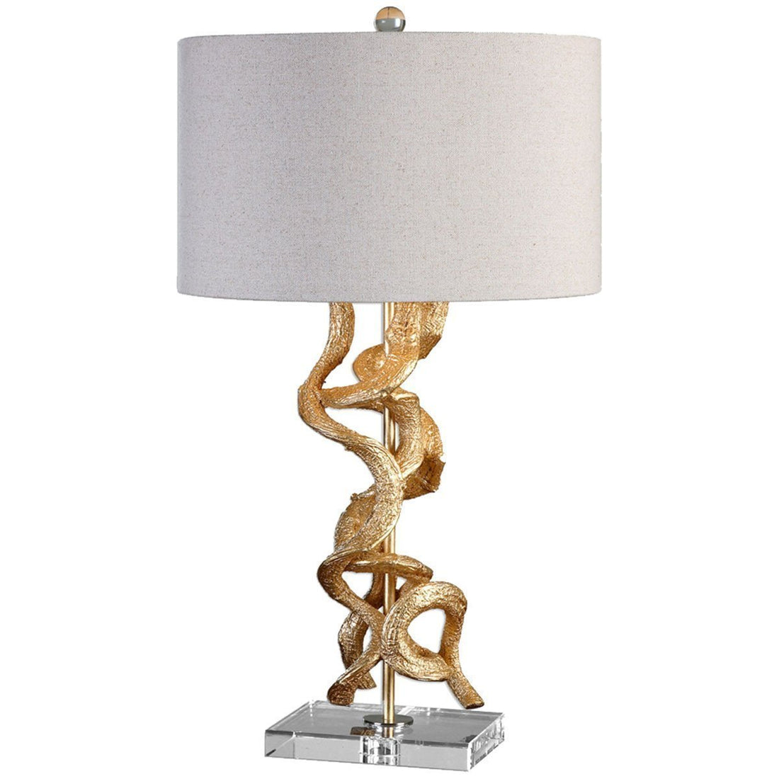 Uttermost Twisted Vines Gold Table Lamp
