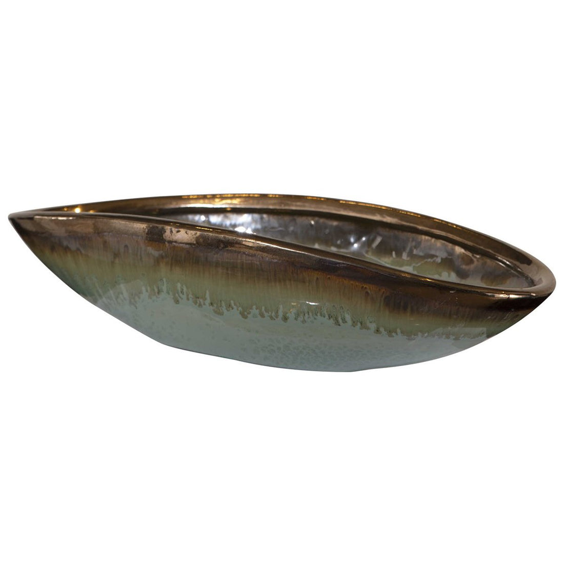 Uttermost Iroquois Green Glaze Bowl