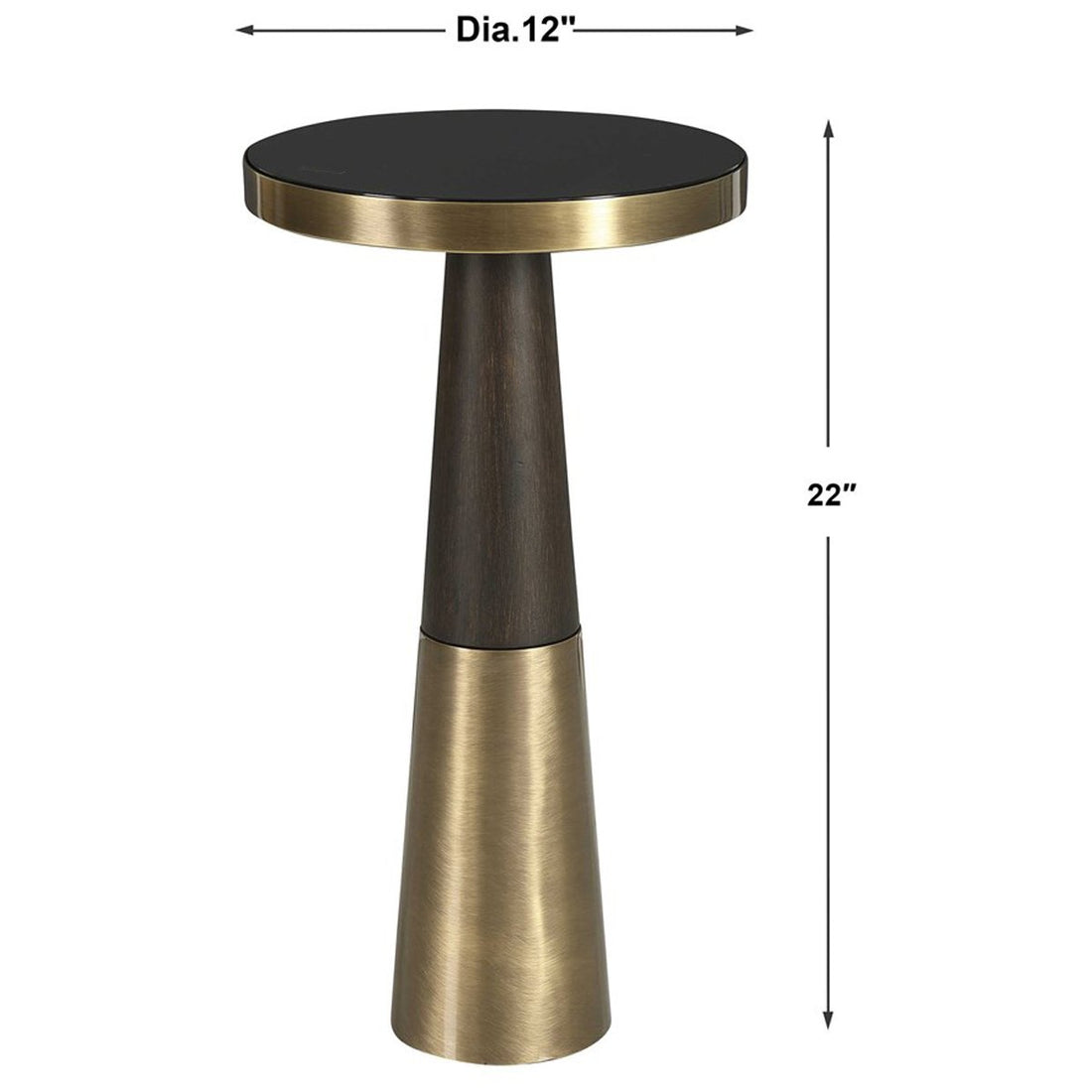 Uttermost Fortier Black Accent Table