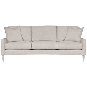 Vanguard Furniture Josie Sofa in Keland Pewter with Brushed Nickel Leg