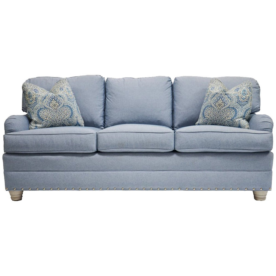Vanguard Furniture East Lake Theory Blue Three Cushions Sleep Sofa