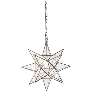 Worlds Away Clear Star Chandelier ACS110