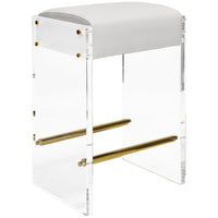 Worlds Away Indy Acrylic Panel Counter Stool