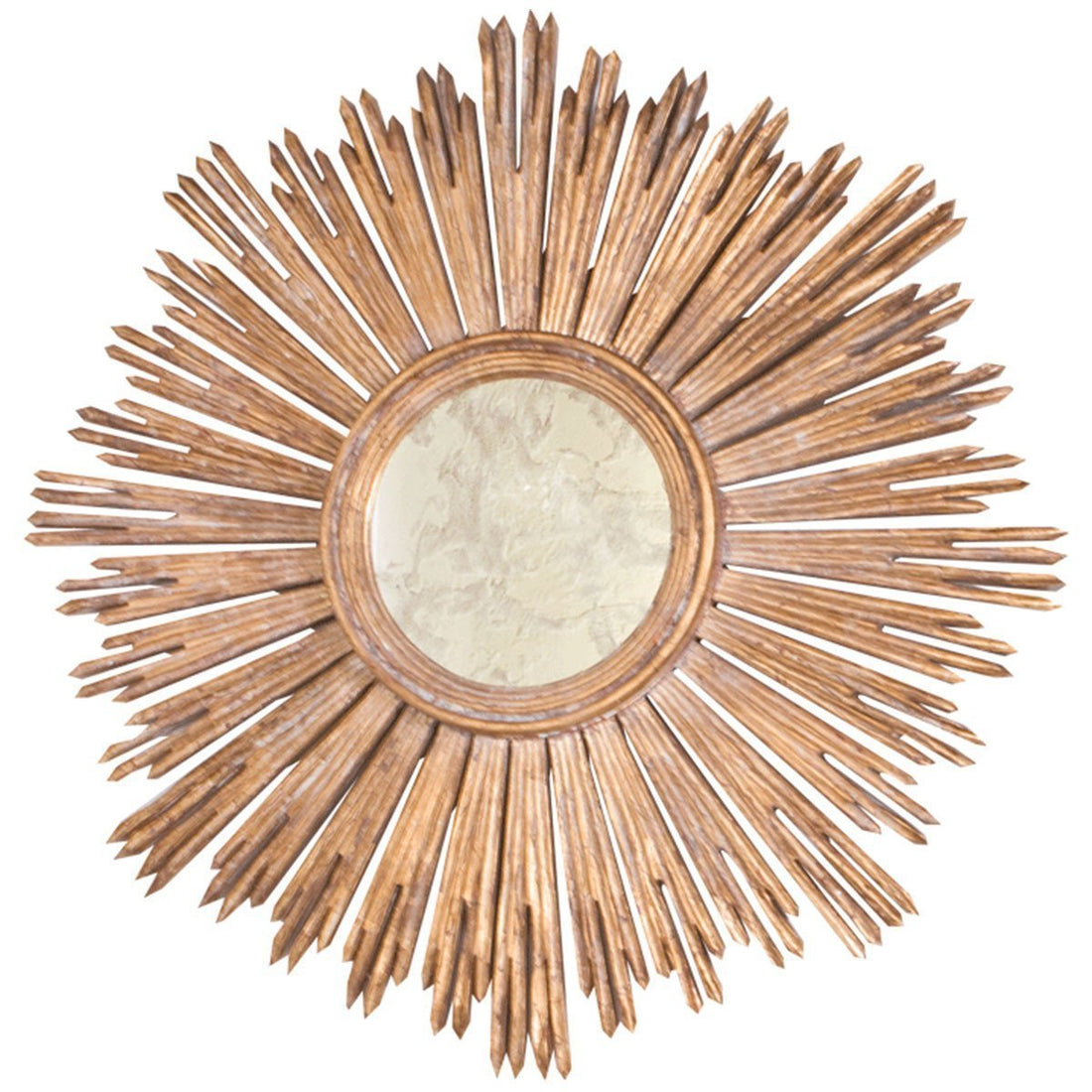 Worlds Away Handcarved Starburst Mirror MARGEAUX G