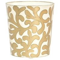 Worlds Away 11"W X 12"H Oval Wastebasket