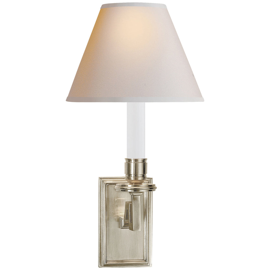 Visual Comfort Dean Library Sconce with Natural Paper Shade