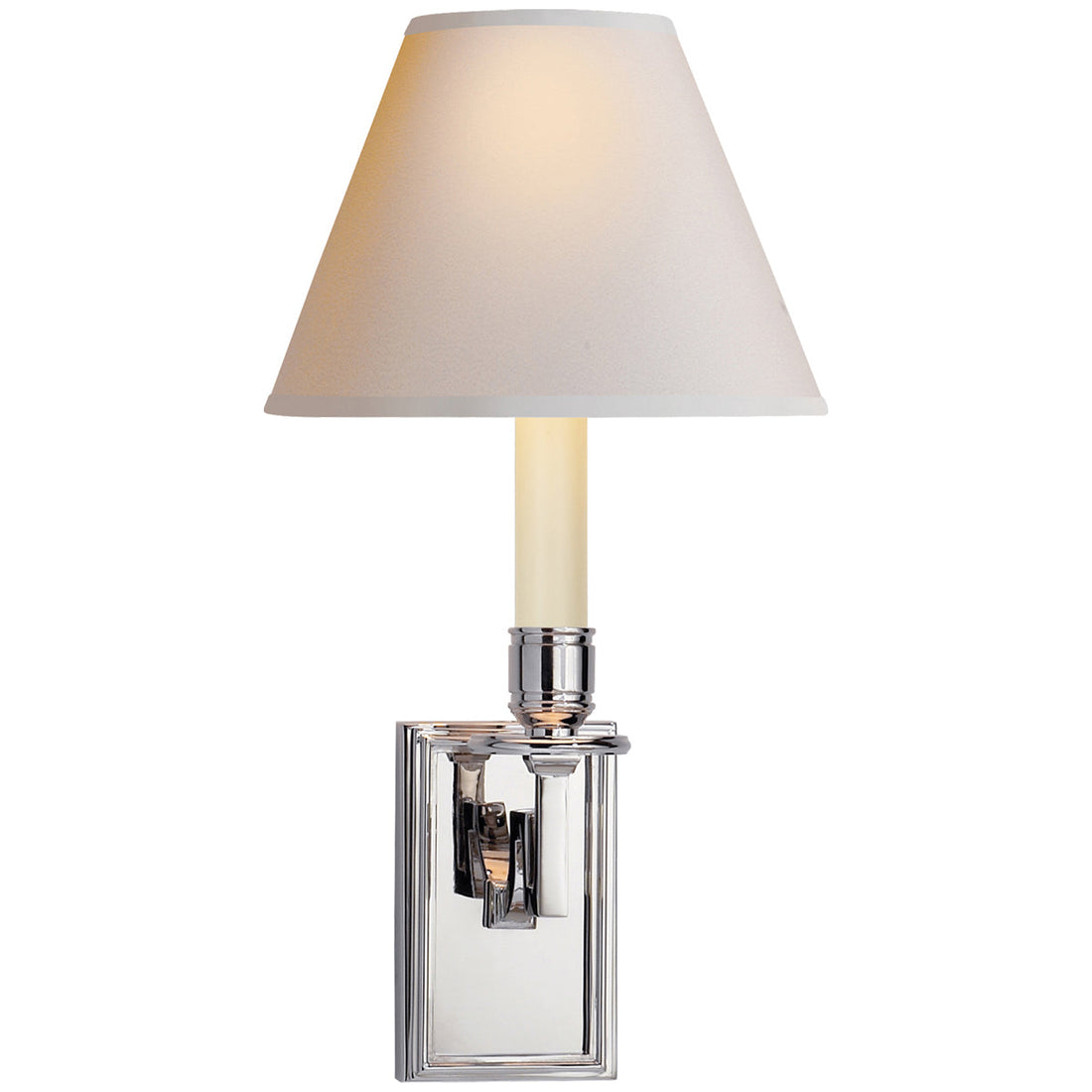 VisualComfort HULTON 1 LIGHT SCONCE WITH CRYSTAL BACKPLATE AND