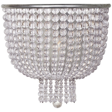 Visual Comfort Jacqueline Medium Sconce with Clear Glass