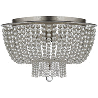 Visual Comfort Jacqueline Flush Mount with Clear Glass
