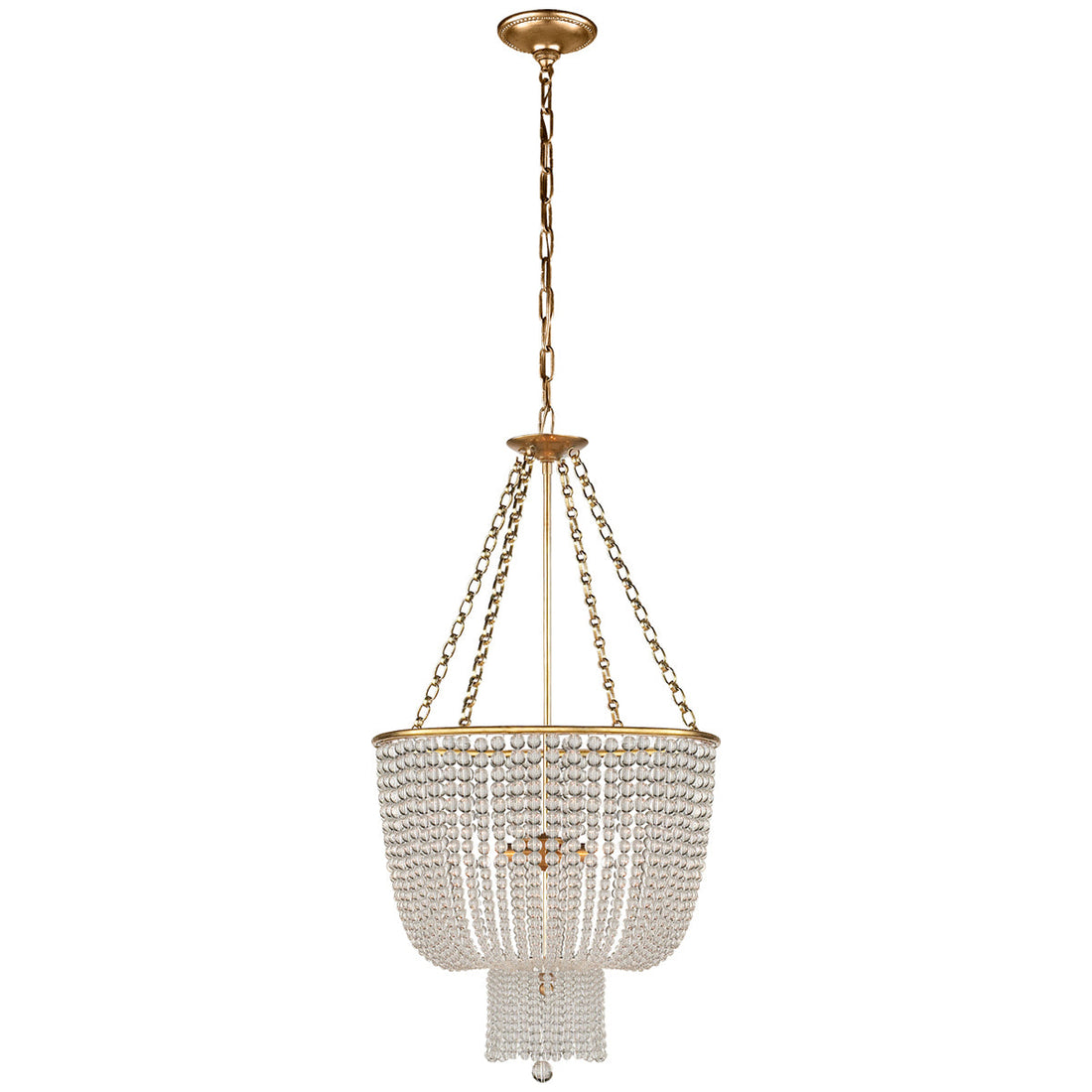 Visual Comfort Jacqueline Chandelier with Clear Glass