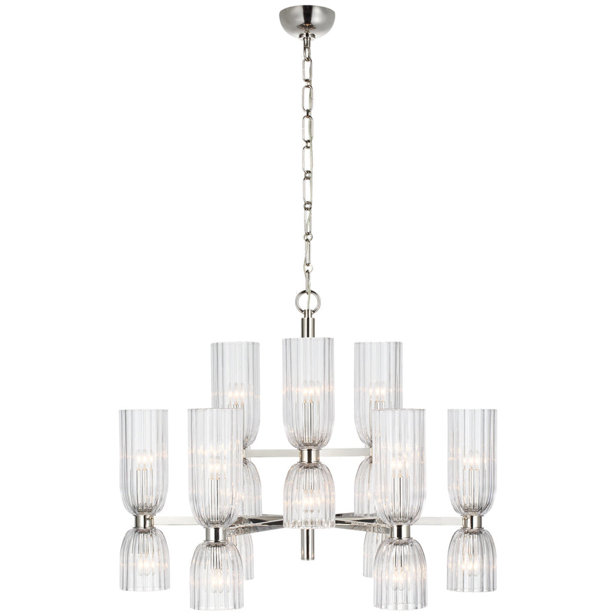 Visual Comfort Asalea Medium Two-Tier Chandelier