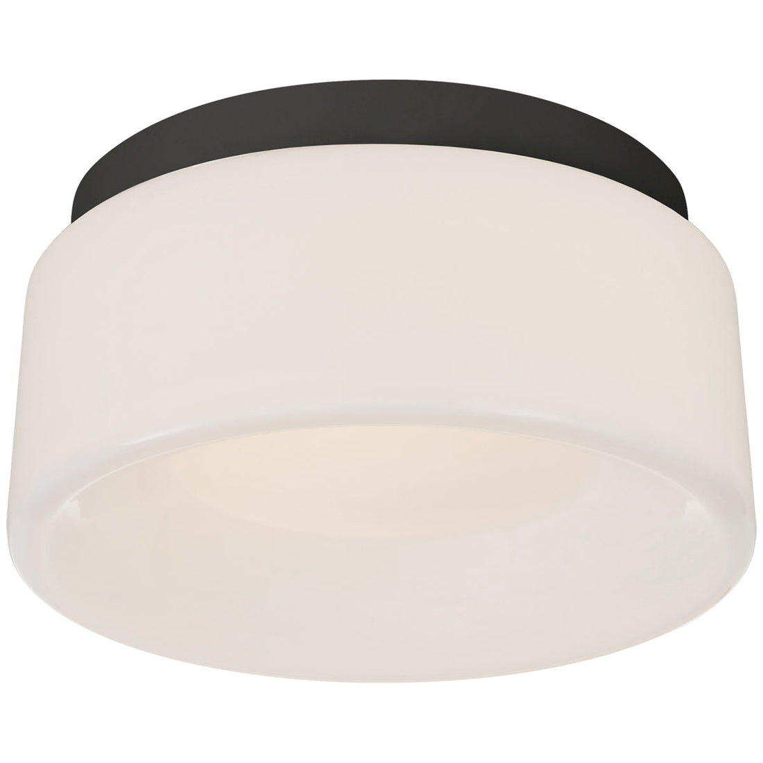 Visual Comfort Halo 5.5-Inch Solitaire Flush Mount with White Glass