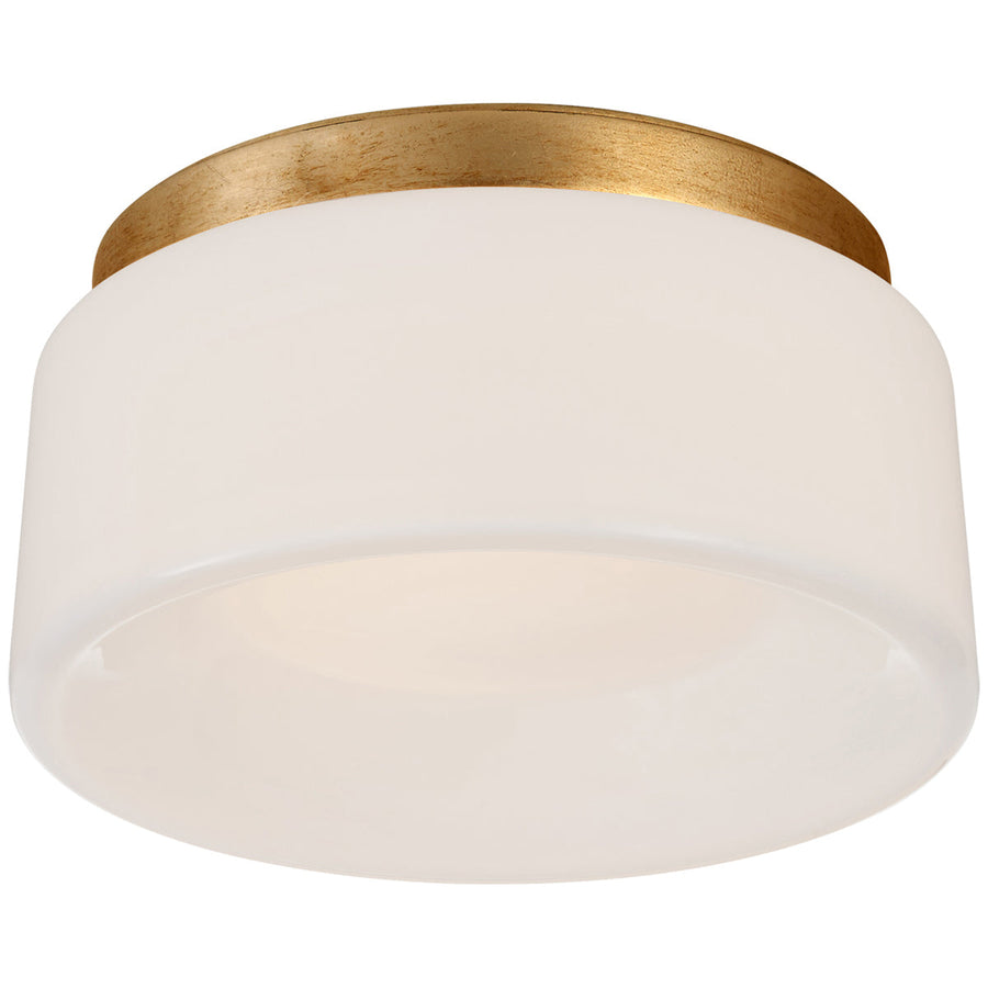 Visual Comfort Halo 5.5-Inch Solitaire Flush Mount with White Glass