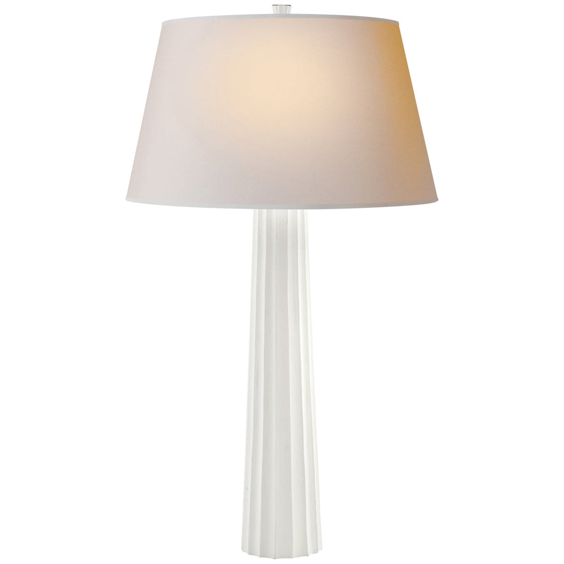 Visual Comfort Lighting, Table Lamps, White, E.F. Chapman Fluted