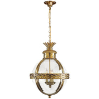 Visual Comfort Crown Top Banded Globe Lantern