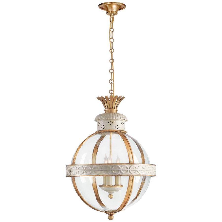 Visual Comfort Crown Top Banded Globe Lantern