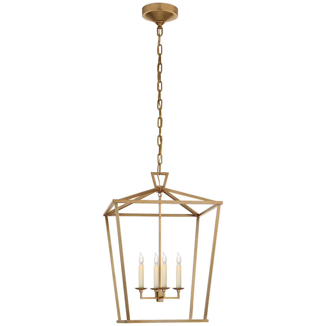 EF CHAPMAN for VISUAL COMFORT Zodiac Pendant Light in Antiqued Brass
