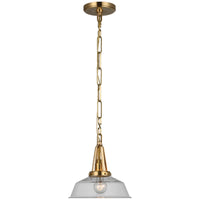 Visual Comfort Layton 10-Inch Pendant with Clear Glass