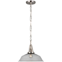 Visual Comfort Layton 14-Inch Pendant with Clear Glass