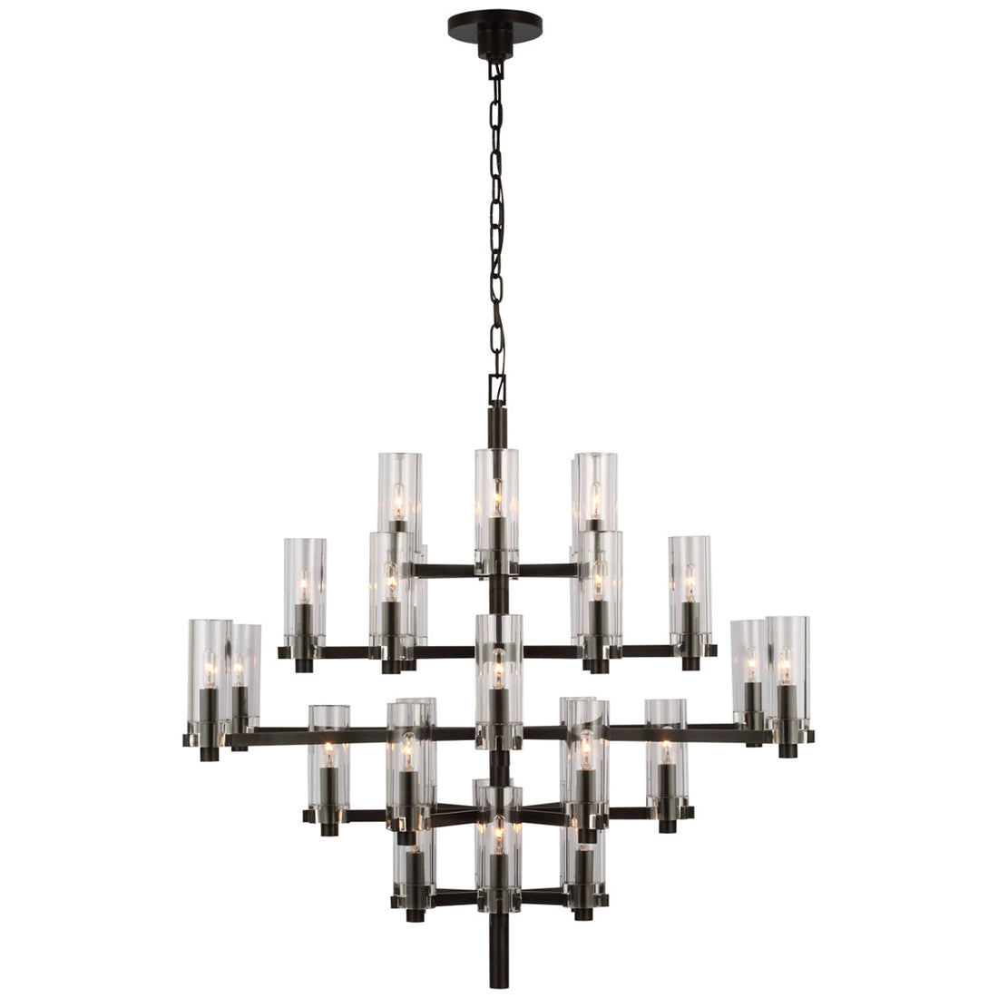 Visual Comfort Sonnet Large Chandelier with Clear Glass