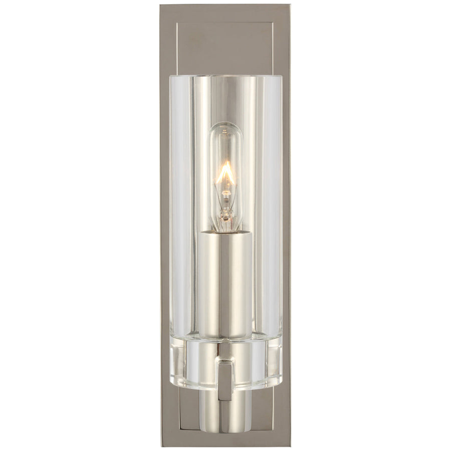 Visual Comfort Sonnet Petite Single Sconce with Clear Glass