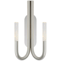 Visual Comfort Rousseau Double Wall Sconce with Seeded Glass